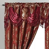Tende Jacquard Con Nappe Bohemien - Set Di 2 Pannelli Effetto K 873789 - Foto 3