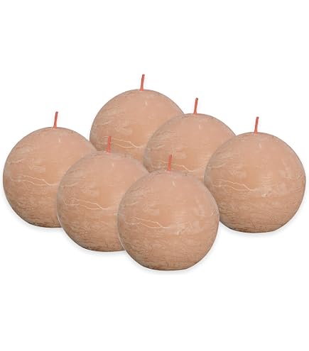 Candela Decorativa A Sfera INNA-Glas Maeva – Crema, 7 Cm, 16h Di Durata, Made In Germany