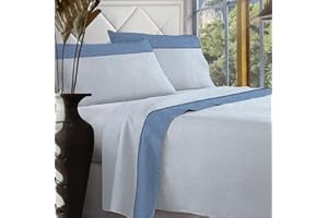 Jenny Sesal Completo letto in Flanella Anti-Pilling - Magenta Singolo, Matrimoniale e una piazza e mezza - stampato, 100% Cotone e morbido al tatto (Matrimoniale, Blu)