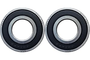 NEX SOLUTIONS GROUP NEX 6204 2rs 2uds Rodamiento de Bolas 20x47x14mm Doble Junta de Goma y Acero Cromado, 6204-2rs Rodamiento de Bolas Sellado