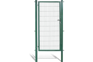 Koll Living Garden Gate for Rod Mat Fence - Choice of Colour and Height - Includes posts and fixing material.