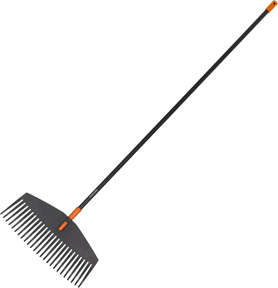 Fiskars 135016 Solid Yaprak Süpürgesi Geniş | Genişlik: 52 cm, plastik diş/alüminyum sap, 1003465