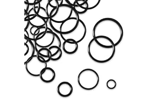 XUNIEA 30 Pièces Joints Toriques en Caoutchouc Joints Toriques en Nitrile Joint de Tuyau en Nitrile en Plusieurs Tailles Rondelles Toriques en Nitrile pour Raccord Montage