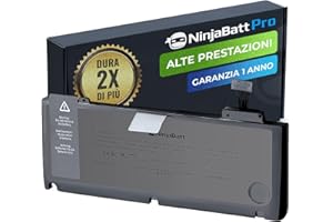 NinjaBatt batteria A1278 A1322 per MacBook Pro 13" [2009 2010 2011 2012 Years] - High Performance [76.56Wh/11.6V]