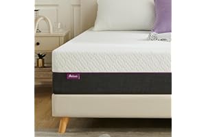 Anlowo Double Mattress, Memory Foam Mattress, Skin-friendly Mattress, Medium Firm with Soft Fabric, Fire Resistant Barrier, Breathable Mattress, Durable for Double Bed 135x190x20cm