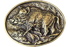 BELTINGER Fibbia per cintura cinghiale 4,0 cm | fibbia intercambiabile per cintura 40mm solida | per abbigliamento da caccia