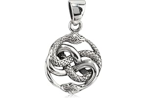 NKlaus Ciondolo a forma di serpente 1,7cm Argento 925 Auryn Talismano Amuleto scandinavo 3928