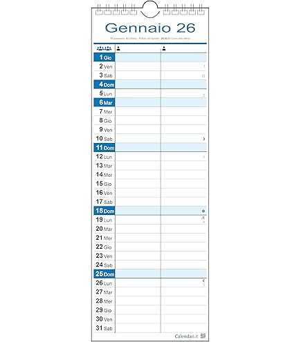 Calendario Da Parete 2025 Häfft® A2 Arcobaleno - Con Festività Italiane E Planner Extra, Sostenibile - Foto 8