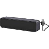 ADELGO Computer Speaker, USB Speakers for Computer Mini Portable Soundbar Stereo Sound Speaker for Desktop, PC with Window