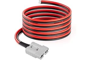 ELFCULB Anderson Stecker mit Kabel,10AWG Batterieanschluss 50A Batterie Schnellanschluss Stecker Anderson Stecker 50A Kable(3M)