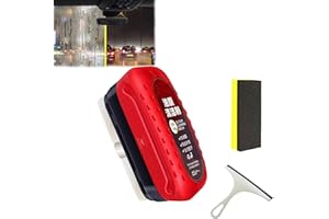 ZANWANXIN Automotive Oil Film Cleaning Brush, Glass Cleaning Board, Windshield Cleaner Water Repellant Anti-Rain Mist Cleaning for All Vehicles (1 pcs)