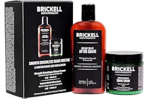 BRICKELL MEN'S PRODUCTS Brickell Herren Rasiercreme und Aftershave, glatt, bürstenlos