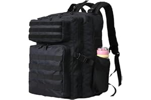 CINGHI LUSSO Mochila Militare 50L Mochila Tactica Mochila Hombre con Soporte de Botella Mochila Senderismo Mochila Impermeable Mochila de Viaje para Adultos Mochilas de Campamento al Aire Libre