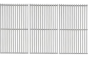 BBQration 19 1/4" Cooking Grates Replacement Parts for Nexgrill, Kitchen Aid, Kirkland, Jenn Air, Brinkmann and Other Grill, 7MM Solid Stainless Steel Cooking Grid for Members Mark
