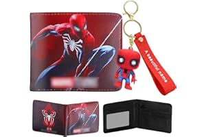 OPEIXSAYKOC Carteras Niño, Carteras de Dibujos, Cartera para Niños con llaveros, Niños Billetera, Animados Niños Billetera, Plegable Titular De La Tarjeta