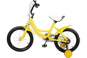 Cutycaty 16 Zoll Kinderfahrrad mit Hilfsrad Jungen Mädchen Kinder Fahrrad ab 5-8 Jahre Fahrrad Kinder Fahrrad