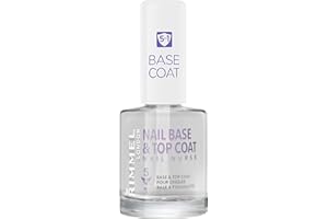 Rimmel Base/Top Coat 5 en 1 Résistance/Hydratation Tous Type d'Ongles, 5 en 1, 12 ml (Lot de 1)