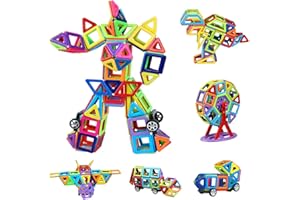 HappyGoo Magnetische Bausteine 109tlg Magnete Kinder Magnetbausteine Magnet Spielzeug Magnetic Building Blocks Magnetspiele Geschenk für Kinder Mädchen Junge ab 3 Jahre (kleine)