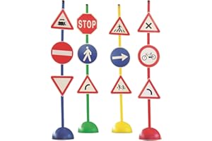 Italveneta Didattica- Segnali stradali per Bambini, Colore Misti: Rosso,Giallo,Verde,Blu, Standard, 033