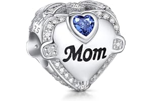 NINGAN charms ze srebra wysokiej próby 925, zawieszka w kształcie serca, prezent dla rodziny, dla kobiet, do bransoletki, naszyjnika, Srebro, Perła