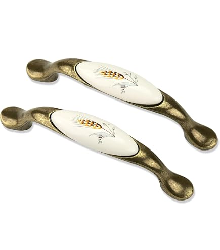 Amerdeco 10 pezzi Maniglie per Mobili da Cucina Argento Maniglie cucina Distanza fori 192 mm armadietti in acciaio inossidabile per mobili da cucina Decorazioni per la casa