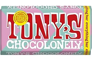 Tony's Chocolonely Everything Bar - Milk Chocolate, Crunchy Caramel, Almonds, Pretzel, Nougat and Sea Salt - 180g, Fairtrade
