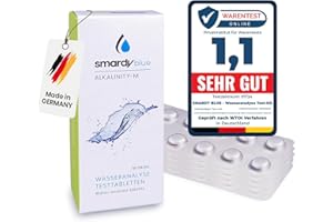 smardy 50 Comprimés de Test Alcalinité-M (capacité d'acide) pour Photomètre/Testeur d'eau Electronique