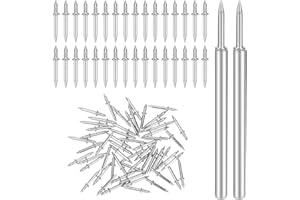 ZOLGINAH Chiodi a Doppia Testa 200pcs, Chiodi Doppia Punta per Battiscopa Chiodi Senza Saldatura con Manicotto specifico per Chiodi 2PCS