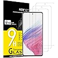 NEW'C 3 Pezzi, Vetro Temperato per Samsung Galaxy A53 5G, Pellicola Prottetiva Anti Graffio, Anti-Impronte, Senza Bolle, Dure