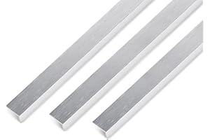 GAH-Alberts 499570 489083 - Perfil angular autoadhesivo, aluminio, diseño de acero inoxidable, claro, 1000 x 15 x 10 mm, juego de 3