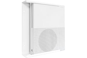 Dynas Wall Mount Compatible with Xbox One S & Xbox One Digital Consoles - Wall Mount (White) - Fittings Included - Made In The UK