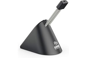 GLORIOUS PC GAMING RACE Glorious Gaming Mouse Bungee - Cable Management for all Gaming Mice, Eliminates Drag, Adjustable Arm, Premium Build Quality, Rubber Grip Base, Rubber Clip for Different Cable Sizes - Black