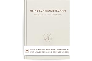 ‎MEMORIECATION memoriecation Schwangerschaftstagebuch - Dein Schwangerschaftsbuch zum Ausfüllen für unvergessliche Erinnerungen - Tagebuch Schwangerschaft, Meine Schwangerschaft Buch, Geschenk für Schwangere