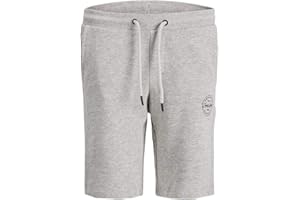 JACK & JONES JACK&JONES JUNIOR JPST Shark JJSWEAT Shorts AT SN JNR Pantalones Cortos, Light Grey Melange, 152 para Niños