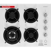 Corber&oacute; &ndash; Butane Gas Glass Plate |CPCGY2314W | 4 Burners | Power 7,8 KW | Wok Zone | No Self-Ignition | Automatic Shut-off |