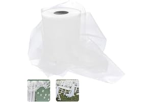 pangutheos Rotolo Tulle Bianco, 15cm x 91.5m Tulle Bianco Rotolo Matrimonio, per Matrimonio Comunione Compleanno Natale Sedie Tavolo Auto