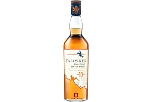 ‎TALISKER Talisker 10 Jahre, aromatischer Single Malt Scotch Whisky, mit Geschenkverpackung, handverlesen von der schottischen Insel Skye, 45,8% vol, 700ml Einzelflasche