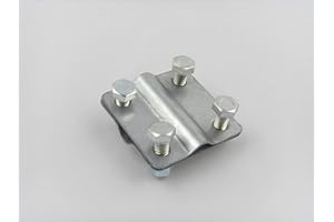 ELEKTRO SOFTMARKT Kreuzverbinder Klemme Verzinkt Kreuzklemmen Erdungsband Flacband Erdband Band bis 30mm Draht bis 10mm 3.03