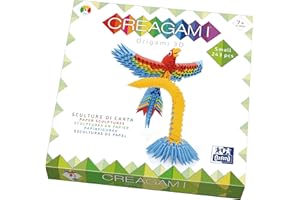 CreativaMente- Creagami-Pappagallo-Gioco in Scatola, Multicolore, 713