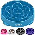 YINEYA 4 Cups Slow Feeder Dog Bowls Large Breed, Anti-Choking Pet Supplies, Maze Dog Food Bowl, Puzzle FeederThat Slow Down Eating
