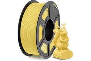 SUNLU PLA Filament, Drukarka 3D Filament 1,75 mm ±0,02 mm, 1 kg na Szpulę,Cytrynowożółty