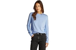 Tommy Jeans Donna Pullover Essential Crew in Cotone