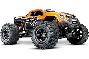 TRAXXAS 77086-4 X-Maxx 4x4 VXL Brushless RC Modellauto Elektro Monstertruck Allradantrieb (4WD) RtR 2 monster truck Model making, Black, Orange
