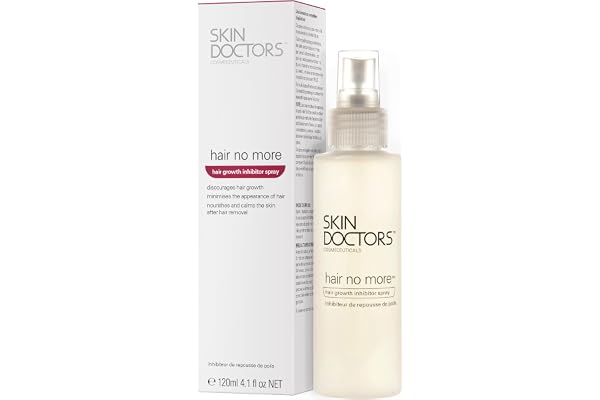 Skin Doctors Spray inhibiteur de la repousse des poils | Ralentit la repousse des poils | Nourrit la peau après le rasage