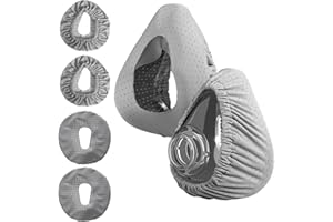 CXWLHH CPAP-Maskeneinlagen Kompatibel mit AirFit und AirTouch F20 F10 4 Stück Soft Wiederverwendbare Masken Liner Vollgesichtsmasken-Einlagen Elastisch CPAP Zubehör Grau