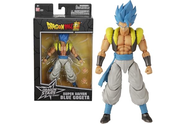 BANDAI - Dragon Ball Super - Figurine Dragon Stars 17 cm - Super Saiyan Blue Gogeta - Figurine d'action articulée - Licence Officielle Dragon Ball - Jouet Enfant 4 Ans et + - 36187