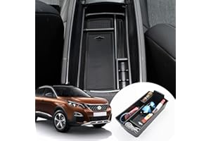 SHAOHAO Per Citroen C5 aircross 2016-2024/Peugeot 3008 2016-2024 organizer per bracciolo centrale vassoio portaoggetti multifunzione Citroen C5 aircross accessori