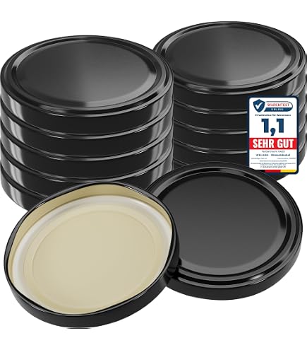 Mikken 30 Blueseal Twist-Off Deckel – BPA/PVC-frei, Für Einmachgläser TO82, Ø 71 Mm, Made In Germany