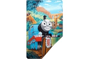 Jerry Fabrics Thomas and Friends Character Kids Fleece Blankets Throws, Multi-Colour, 100 x 150 cm