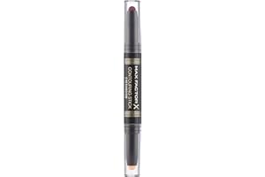 Max Factor, Ombretto Contouring Stick Shadow, Duo Ombretti in Crema a Matita, 004 Pink Sand & Burgundy, 1 gr